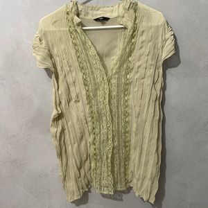 Short sleeve, 22W, light sage green top